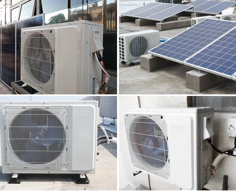 as off-Grid Energy Saving 48V Acdc Solar Air Conditioners and Solar Panel