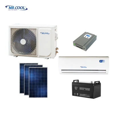 Green Energy Ductless Mini Split DC Inverter Hybrid off Grid Air Conditioner with Solar System